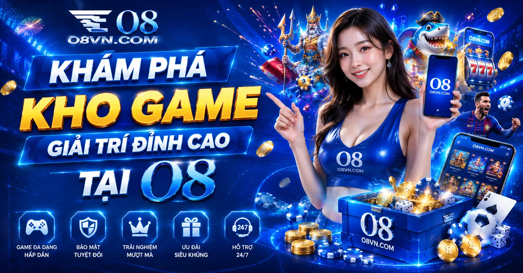 Khám phá kho game giải trí đỉnh cao tại O8